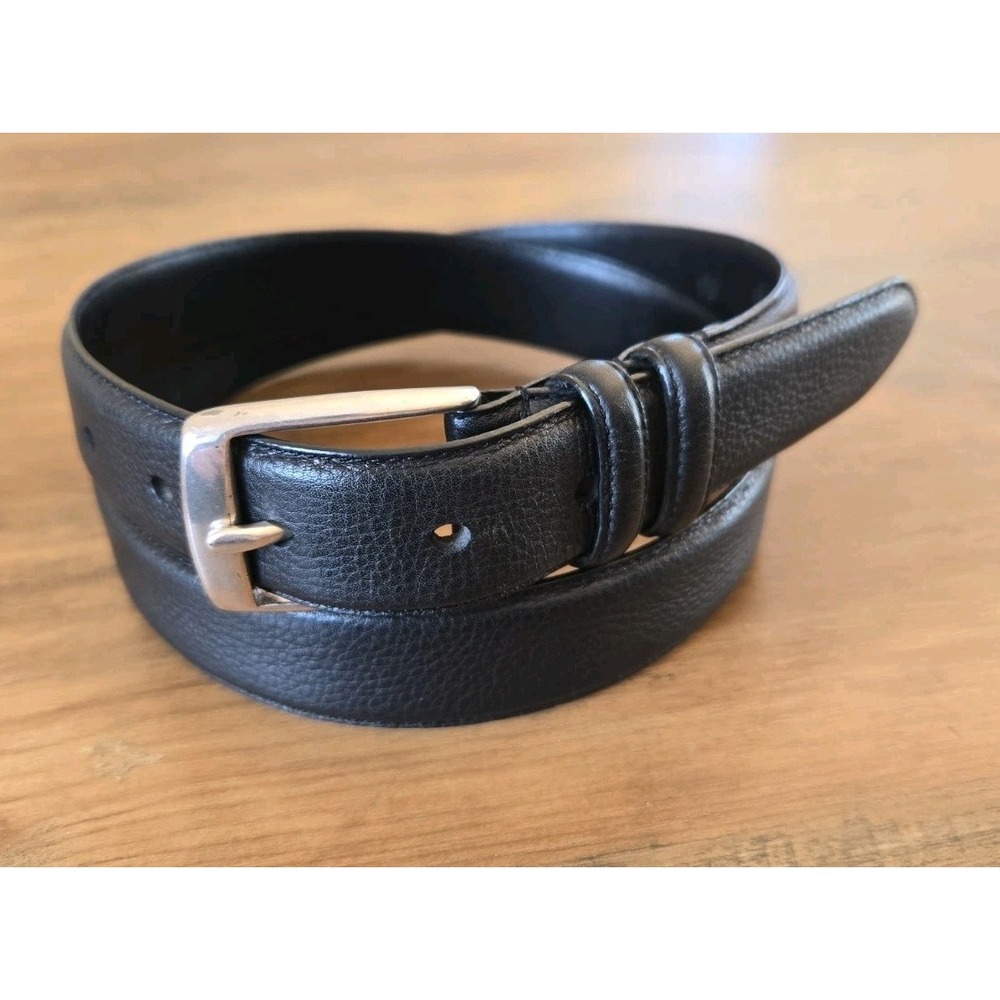 Polo Ralph Lauren Men's Black Genuine Leather Dress Belt 2110878 Size:36 EUC